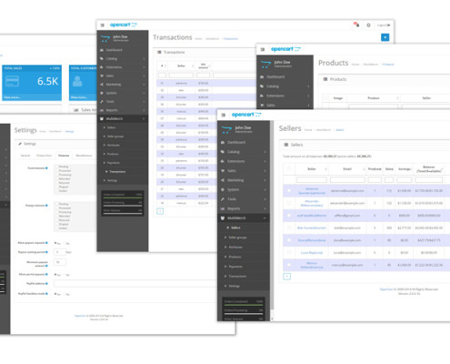MultiMerch Admin Areas